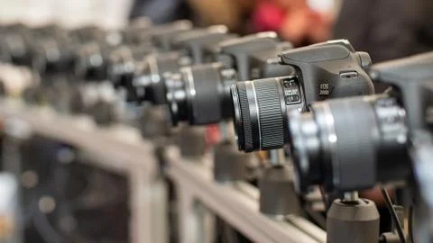 Bullet time cameras Stock Photos