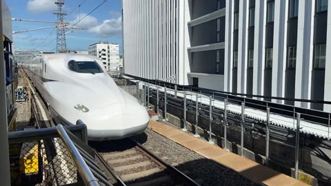 Bullet train Japan Stock Footage 248527201