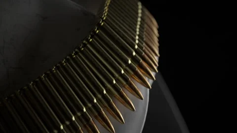 Bullet vest of gold Stock Footage 154015456