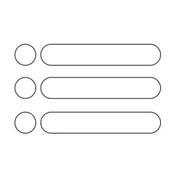 Bulleted list icon vector illustration Illustrazione stock