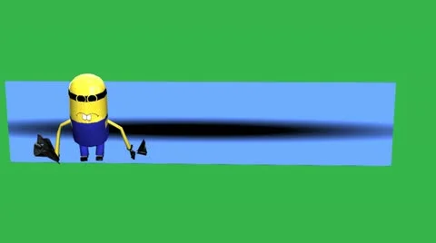 Bullethead Character Lower Thirds (Part 4 ) Stock Footage