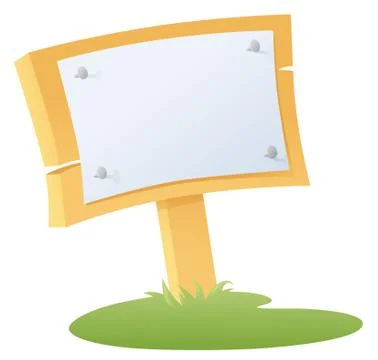 Bulletin board Stock Illustration
