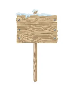 Bulletin Board or Road Pointer Flat Design Vector Stock Illustration