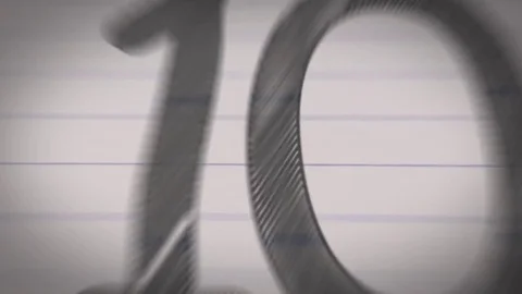 Bulletin Board Top Ten Countdown Stock Footage 81062490