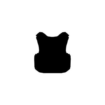 Bulletproof icon. Simple style notifying the police poster background symbo.. Stock Illustration