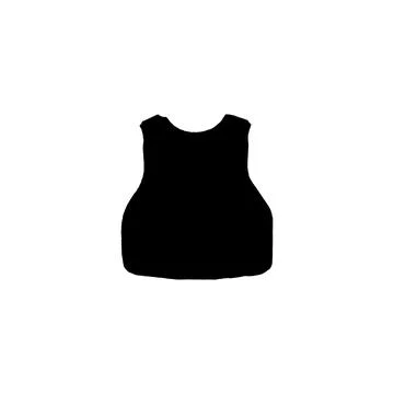 Bulletproof icon. Simple style notifying the police poster background symbo.. Stock Illustration