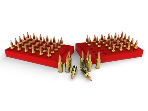Bullets, ammo, ammunition Stock-Illustration
