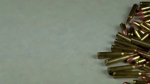 Bullets Assorted  Stock Footage 80922890