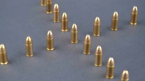 Bullets close up Video stock 235997684