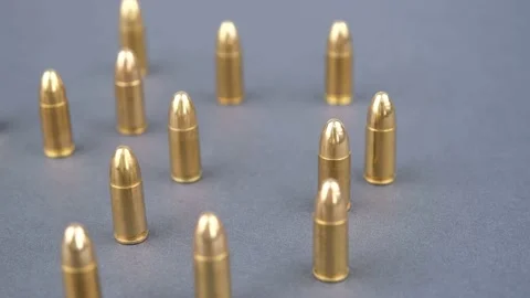 Bullets close up Stock Footage 236001849