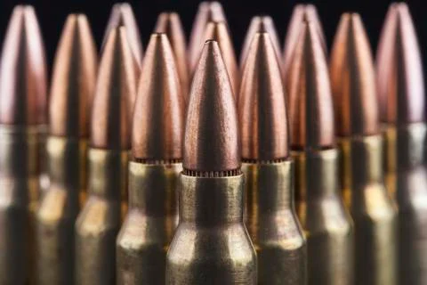 Bullets closeup Stock Photos