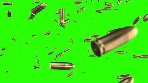 bullets falling. Animation gun weapon ar... | Stock Video | Pond5