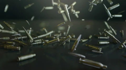 Bullets falling Video stock 38423372