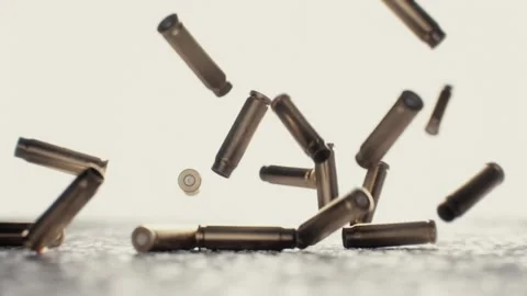 Bullets falling Stock Footage 154015436