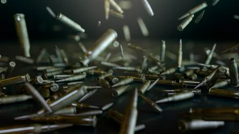 Bullets falling Stock Illustration