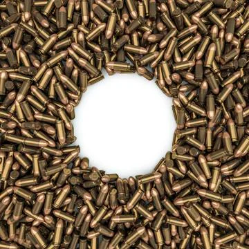 Bullets frame Stock-Illustration