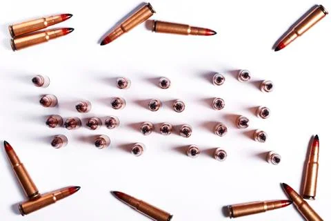 Bullets isolated Stock Photos
