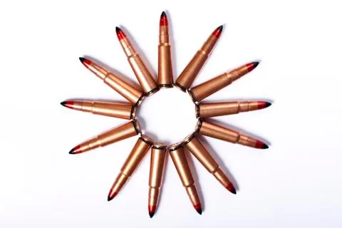 Bullets isolated Foto stock