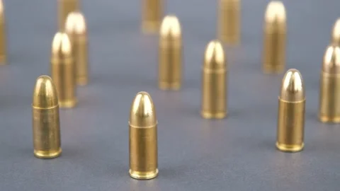 Bullets military magazine Video stock 235998520