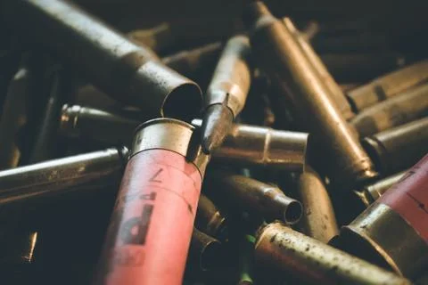 Bullets of my gun Stock Photos