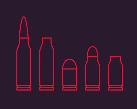 Bullets outline vector illustration Stock Illustration