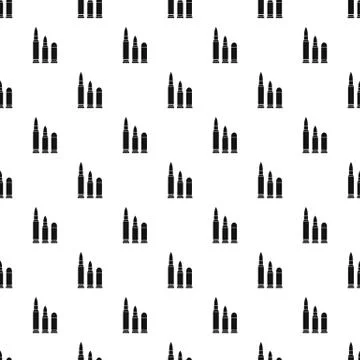 Bullets pattern, simple style Stock Illustration