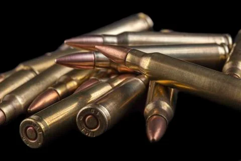 Bullets pile Stock Photos