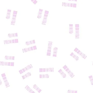 Bullets for pneumatic weapon glyph seamless pattern Stock Illustration