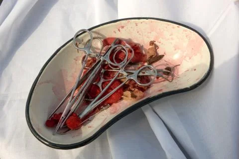 Bullets removed during surgery Stock Photos