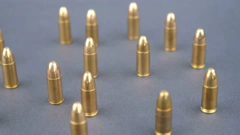 Bullets rotating Stock Footage 235988667