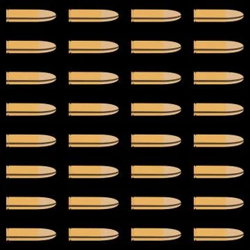 Bullets Seamless Pattern. Vector illustration Stock Illustration