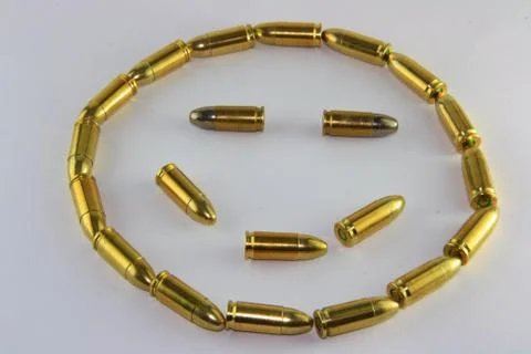 Bullets with smile Stock Photos