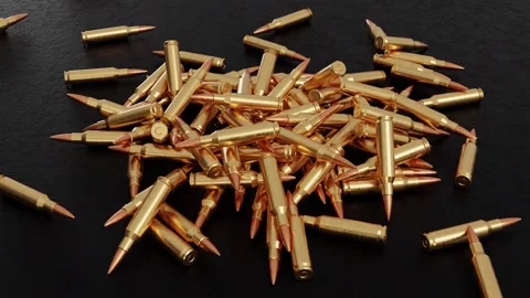 Bullets stacking on the floor Stock-Footage 237177270