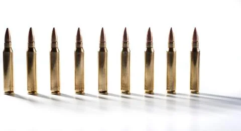 Bullets standing Stock Photos