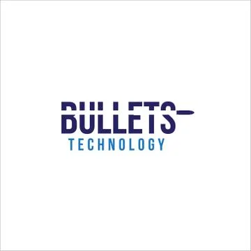 Bullets technology logo concept illustration Stock Illustration