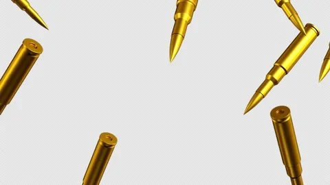 Bullets Video Loop On Alpha Channel Stockbeeldmateriaal 237608682