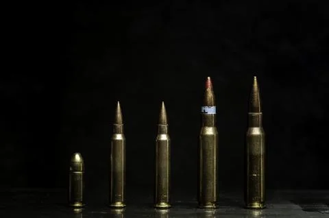 Bullets of War. Ammunition in the Shadows of Global Conflict Stock Photos