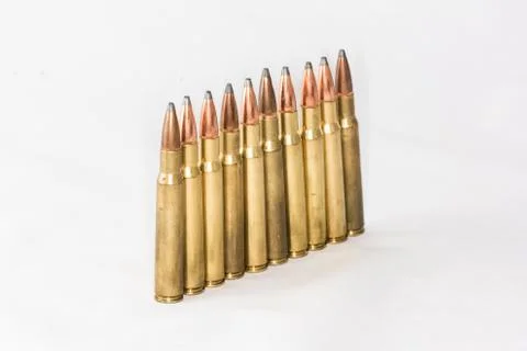 Bullets with white background Stock Photos