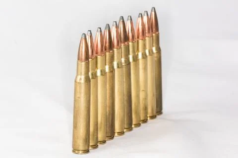 Bullets with white background Stock Photos
