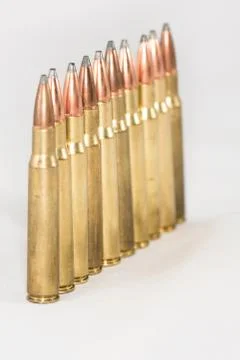 Bullets with white background Stock Photos