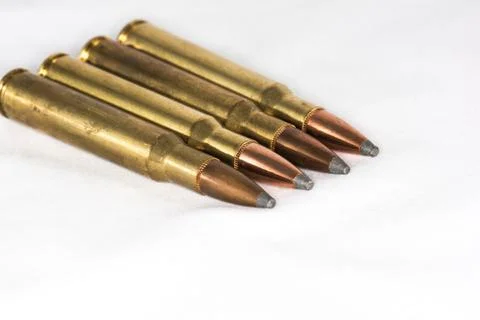 Bullets with white background Stock Photos