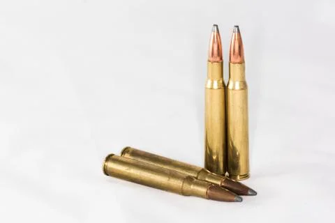 Bullets with white background Stock Photos