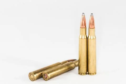 Bullets with white background Stock Photos