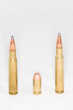 Bullets with white background Stock Photos