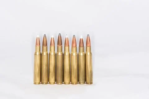 Bullets with white background Stock Photos