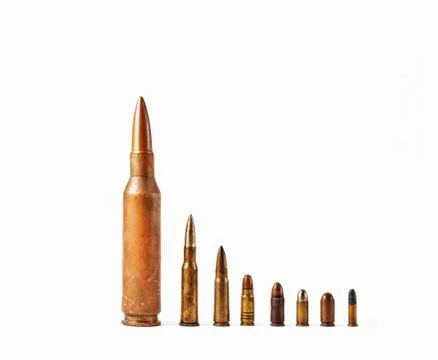 Bullets on a white background Stock Photos