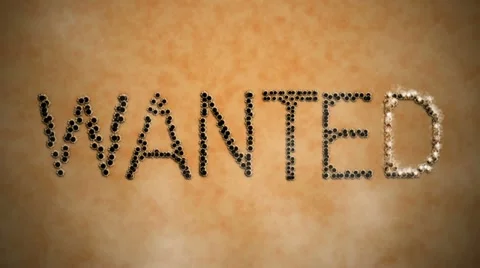 Bullet　wanted　old　paper Stock Footage 11172763