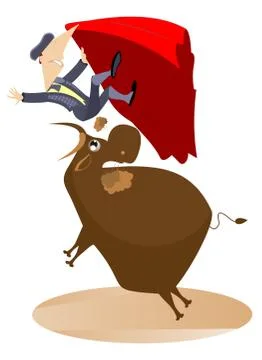 Bullfight Stock Illustration