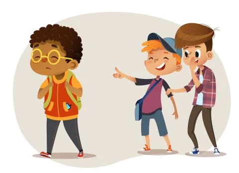 Bulling at school. Stock Illustration