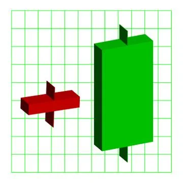 Bullish Engulfing Pattern Illustrazione stock